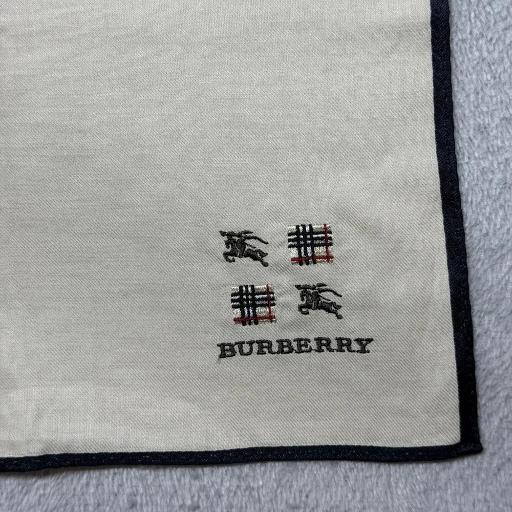 Burberry Vintage Multicolor Handkerchief Scarf Nova Check Choice Authentic